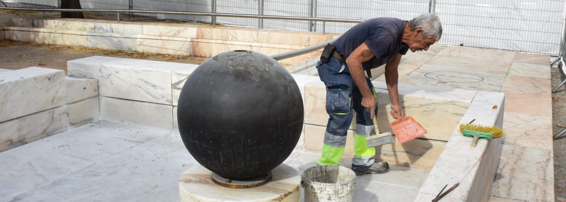 FONTE DA PRAÇA JOAQUIM ANTÓNIO DE AGUIAR EM RECUPERAÇÃO