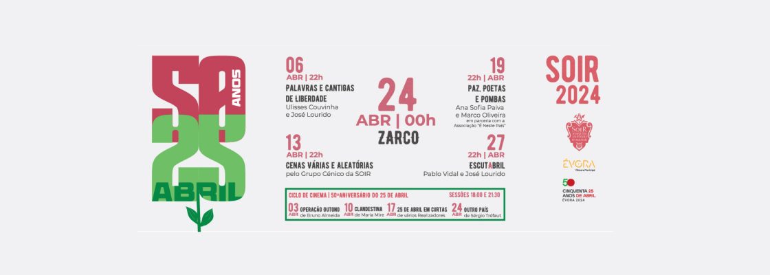 Archived: 50 ANOS 25 ABRIL na SOIR JAA