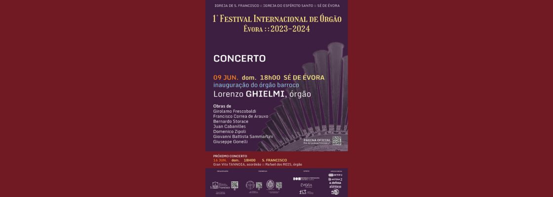 Arquivado: Concerto de Órgão – Lorenzo Ghielmi | 1º Festival Internacional de Órgão de...