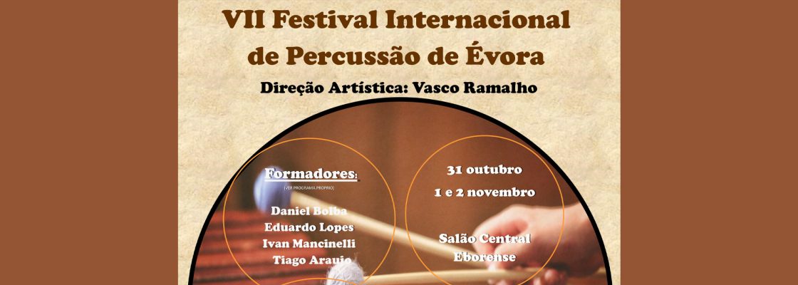 Archived: VII Festival Internacional de Percussão de Évora