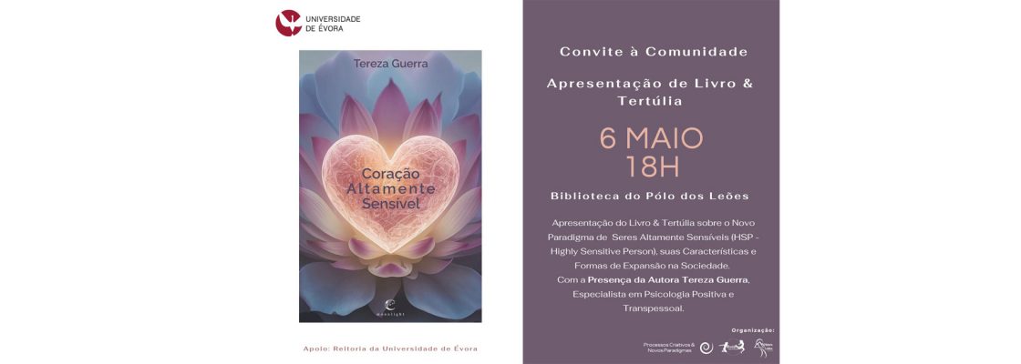 Arquivado: Apresentação do Livro “Coração Altamente Sensível” com a presença da...